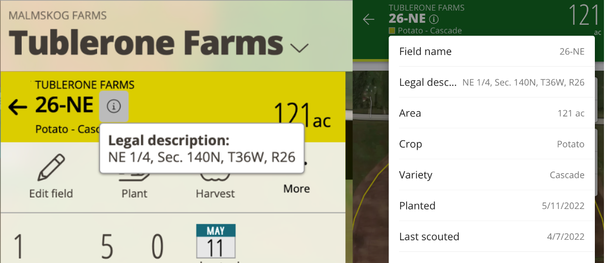 Screenshots of FarmQA on the web and mobile