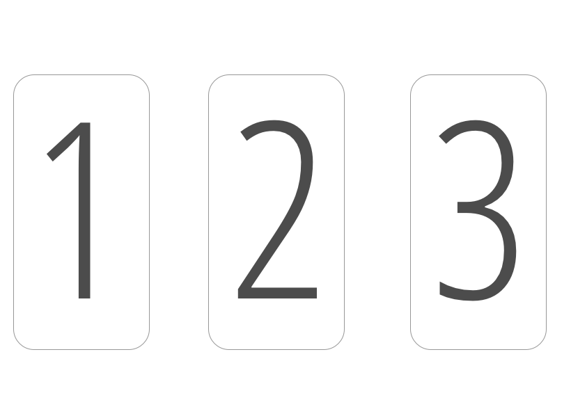 An image with the numbers 1-2-3 illustrating how easy it is to set up FarmQA satellite imagery